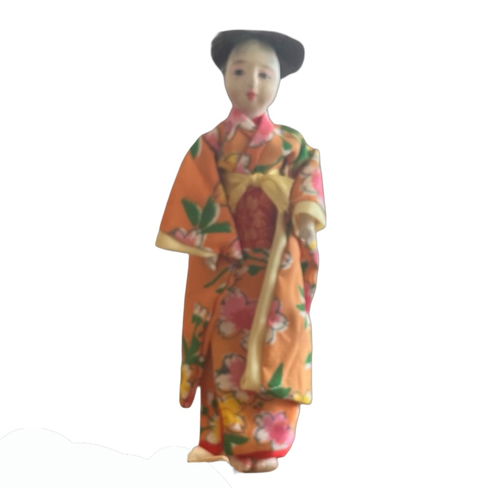 Hanako Japanese Doll Set Vintage 1960s - Picture 4 of 5